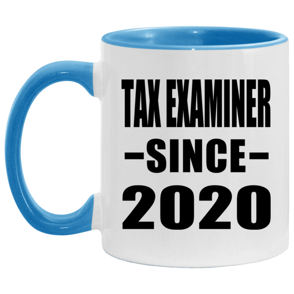 Tax Examiner Since 2020 - 11oz Accent Mug Blue