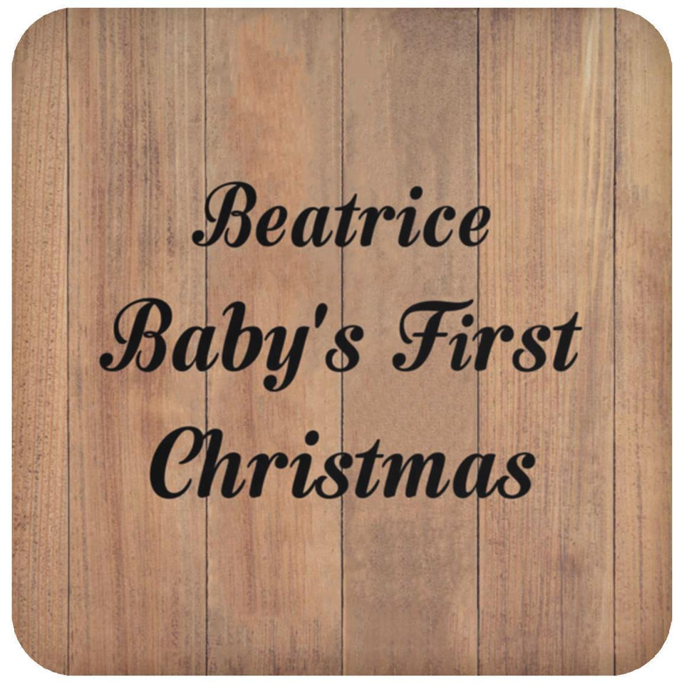 Beatrice Baby's First Christmas - Drink Coaster C