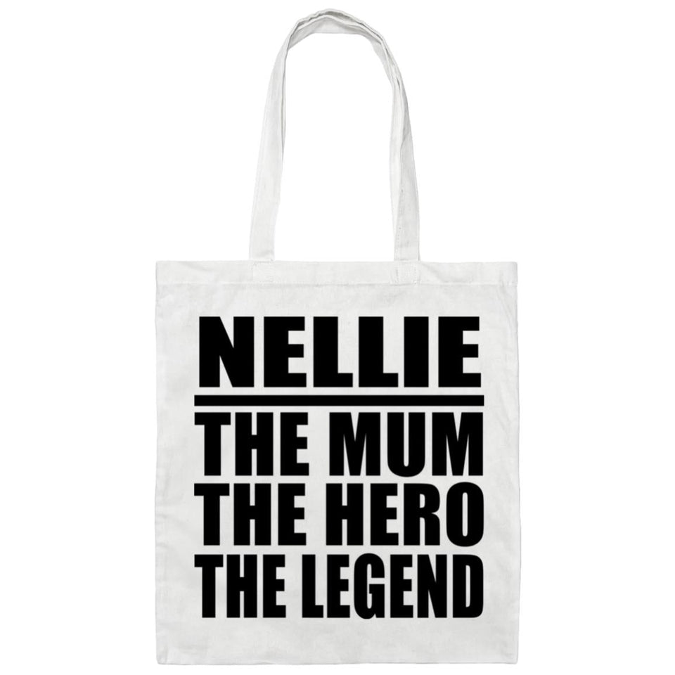 Nellie The Mum The Hero The Legend - Tote Bag White
