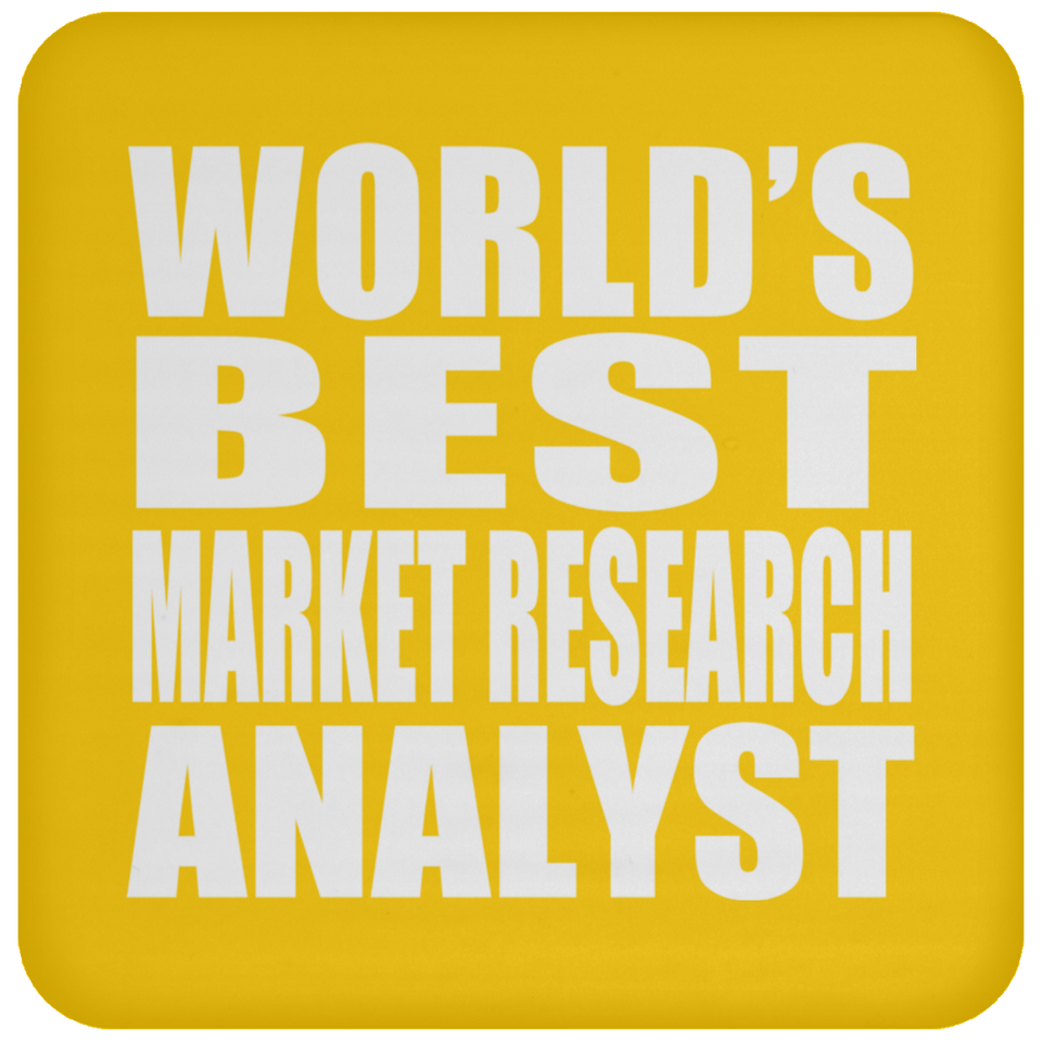 World's Best Market Research Analyst - Drink Coaster