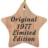 47th Birthday Original 1977 Limited Edition - Star Ornament C