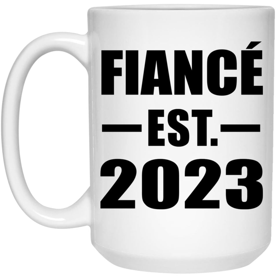 Fiance Established EST. 2023 - 15oz Coffee Mug