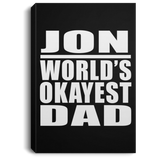 Jon World's Okayest Dad - Canvas Portrait