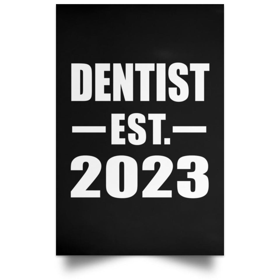 Dentist Established EST. 2023 - Poster Portrait