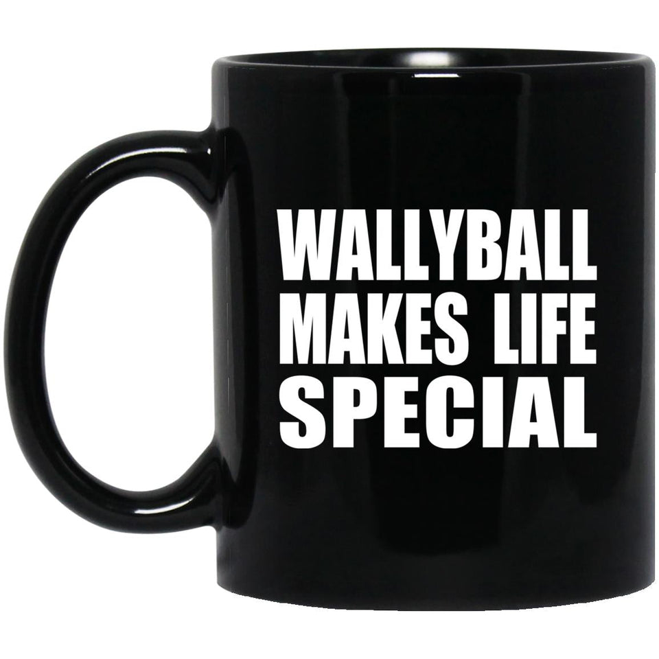 Wallyball Makes Life Special - 11oz Coffee Mug Black