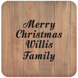 Merry Christmas Willis Family - Drink Coaster C