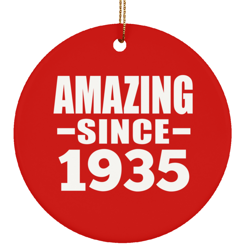 89th Birthday Amazing Since 1935 - Circle Ornament