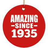 89th Birthday Amazing Since 1935 - Circle Ornament
