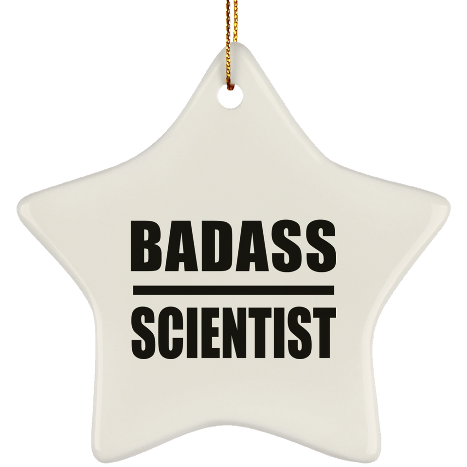 Badass Scientist - Star Ornament