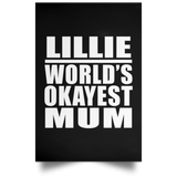Lillie World's Okayest Mum - Poster Portrait