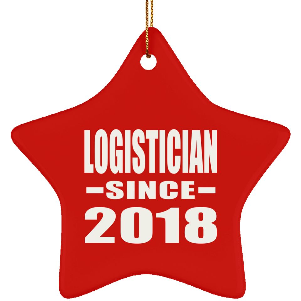 Logistician Since 2018 - Star Ornament