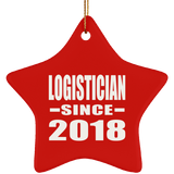 Logistician Since 2018 - Star Ornament