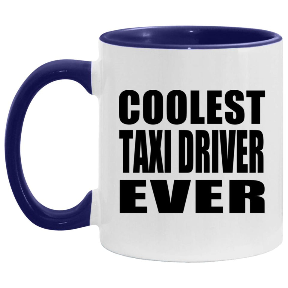 Coolest Taxi Driver Ever - 11oz Accent Mug Purple