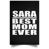 Sara Best Mom Ever - Poster Portrait