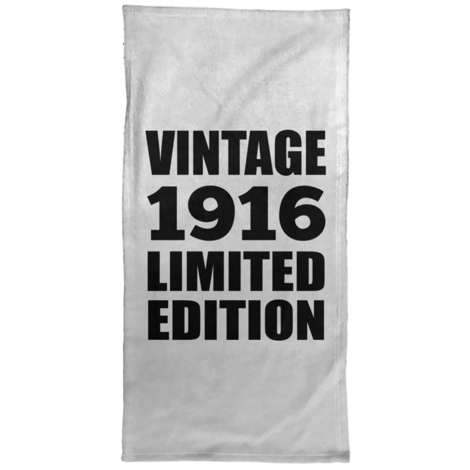 108th Birthday Vintage 1916 Limited Edition - Hand Towel