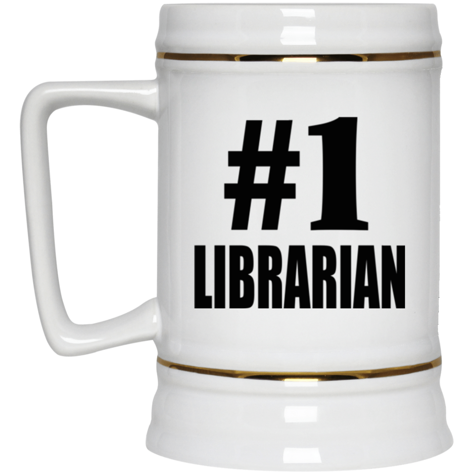 Number One #1 Librarian - Beer Stein