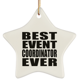 Best Event Coordinator Ever - Star Ornament