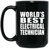 World's Best Electrical Technician - 15 Oz Coffee Mug Black