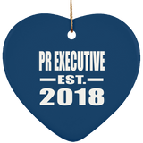 Pr Executive Established EST. 2018 - Heart Ornament