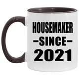 Housemaker Since 2021 - 11oz Accent Mug Black