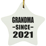 Grandma Since 2021 - Star Ornament