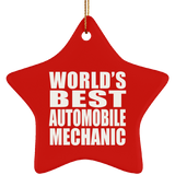 World's Best Automobile Mechanic - Star Ornament