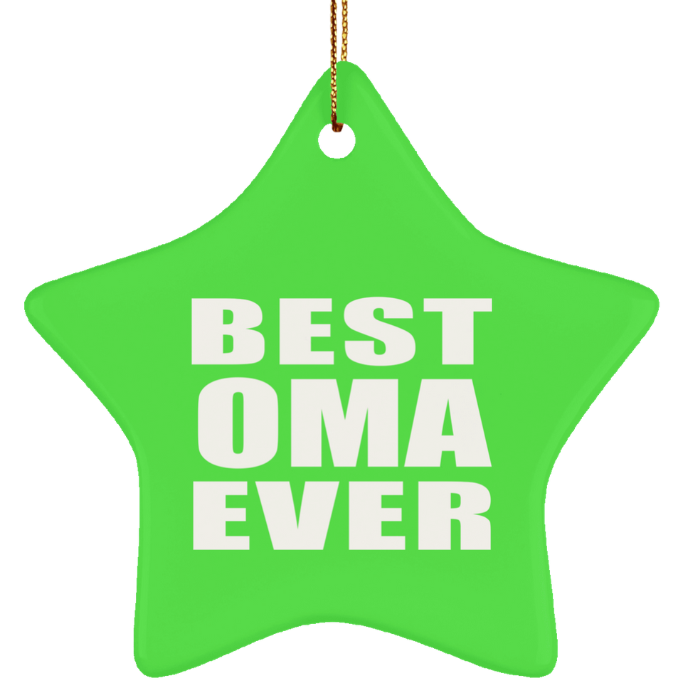 Best Oma Ever - Star Ornament
