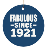 103rd Birthday Fabulous Since 1921 - Circle Ornament