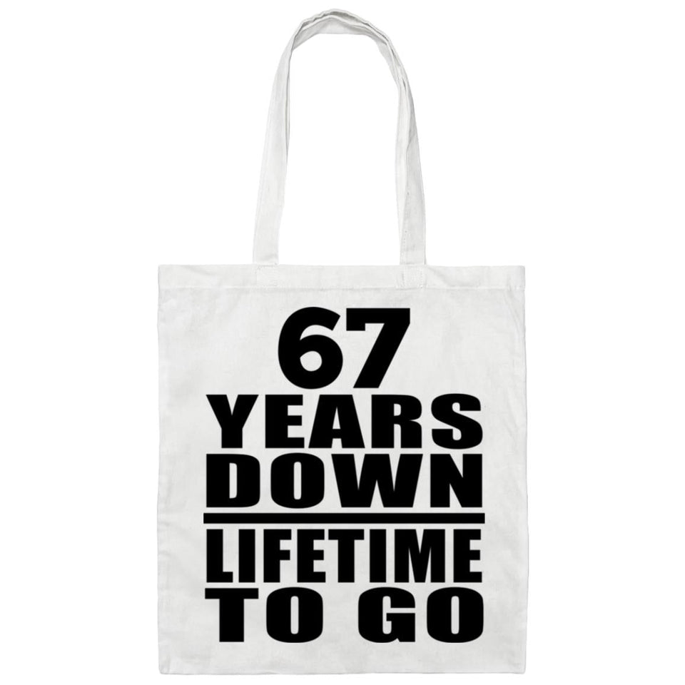 67th Anniversary 67 Years Down Lifetime To Go - Tote Bag White