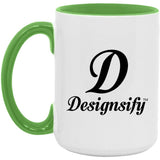 Designsify Logo - 15oz Accent Mug Green