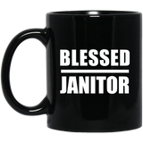 Blessed Janitor - 11oz Coffee Mug Black