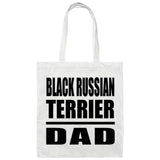 Black Russian Terrier Dad - Tote Bag White