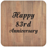 Happy 83rd Anniversary - Drink Coaster C