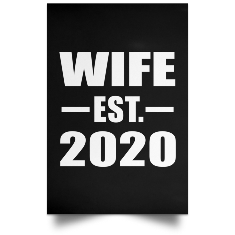 Wife Established EST. 2020 - Poster Portrait
