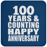 Happy 100th Anniversary 100 Years & Counting - Drink Coaster