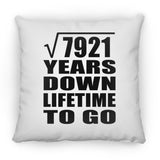 89th Anniversary Square Root of 7921 Years Lifetime To Go - Throw Pillow