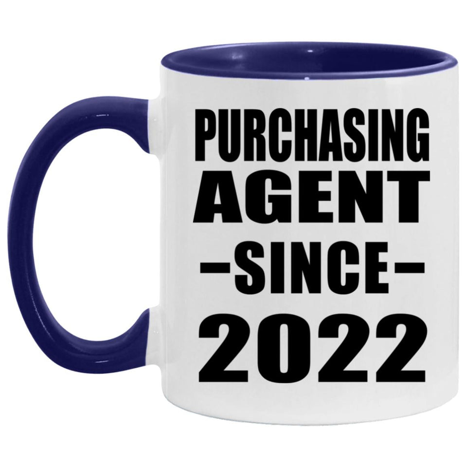 Purchasing Agent Since 2022 - 11oz Accent Mug Purple