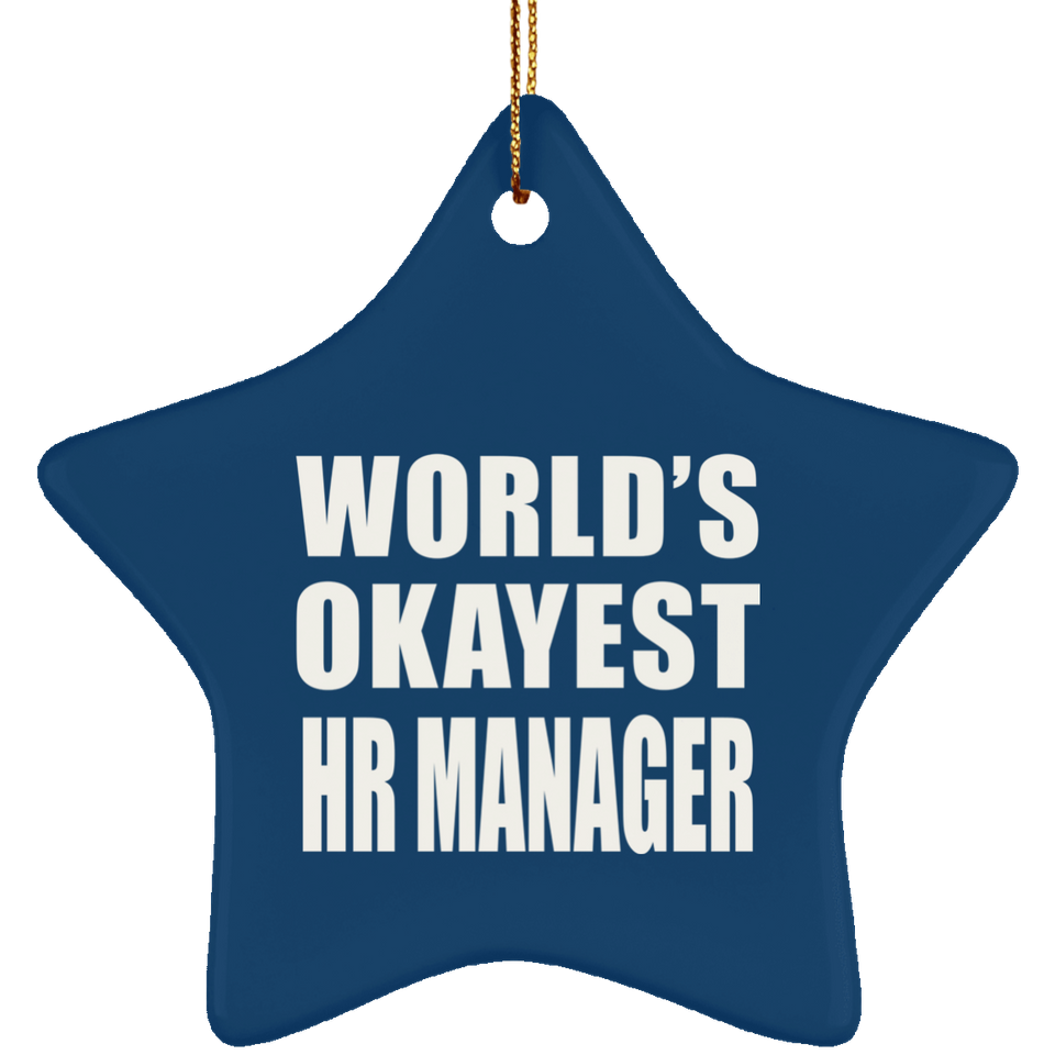 World's Okayest HR Manager - Star Ornament