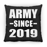 Army Since 2019 - Throw Pillow Black