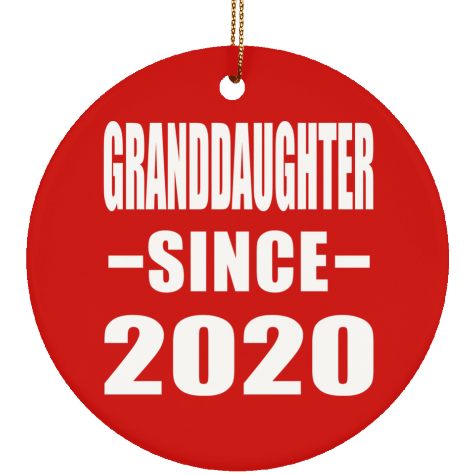 Granddaughter Since 2020 - Circle Ornament