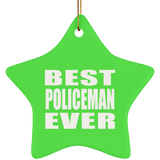 Best Policeman Ever - Star Ornament
