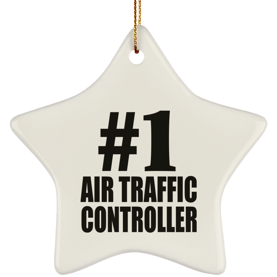 Number One #1 Air Traffic Controller - Star Ornament