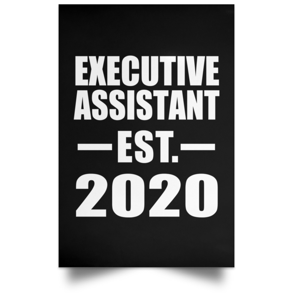 Executive Assistant Established EST. 2020 - Poster Portrait