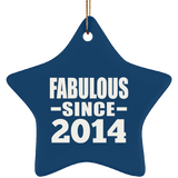 10th Birthday Fabulous Since 2014 - Star Ornament