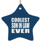 Coolest Son In Law Ever - Star Ornament