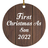 First Christmas As Son 2022 - Circle Ornament D