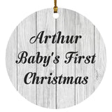 Arthur Baby's First Christmas - Circle Ornament F