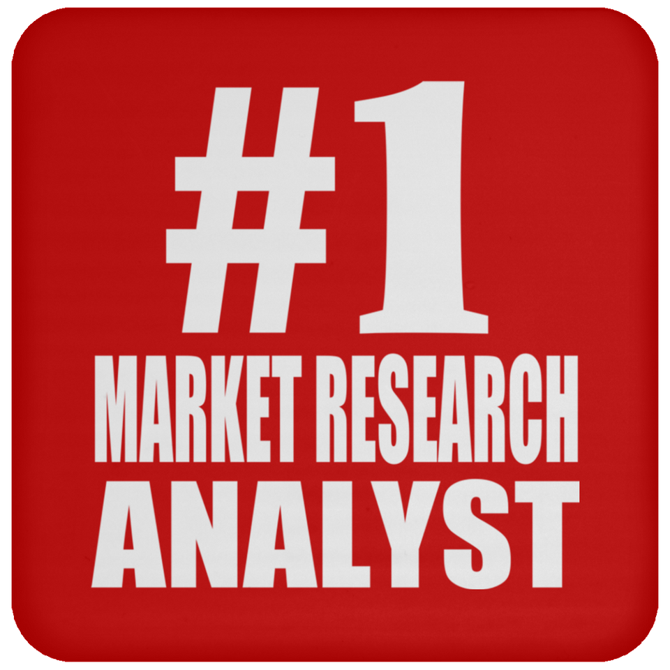 Number One #1 Market Research Analyst - Drink Coaster