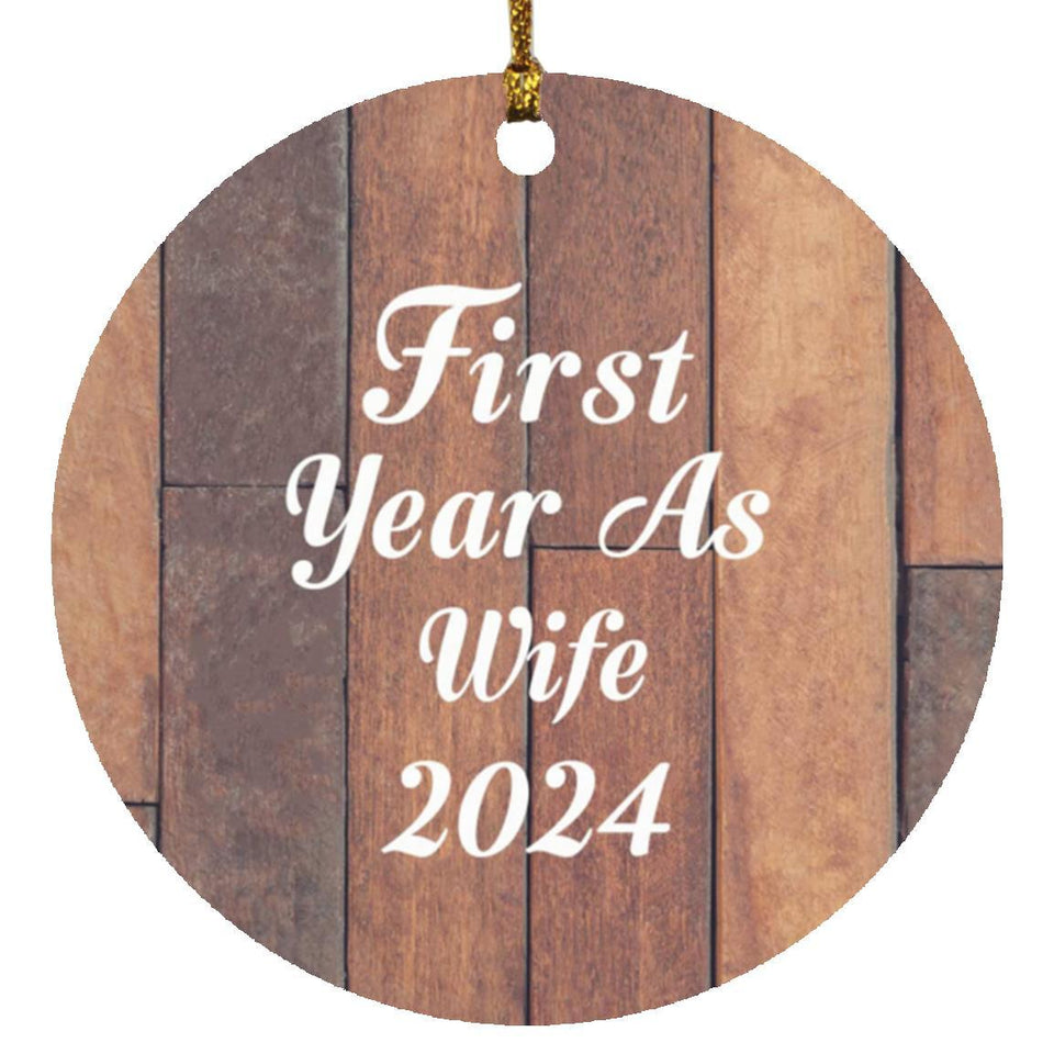 First Year As Wife 2024 - Circle Ornament E