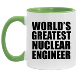 World's Greatest Nuclear Engineer - 11oz Accent Mug Green